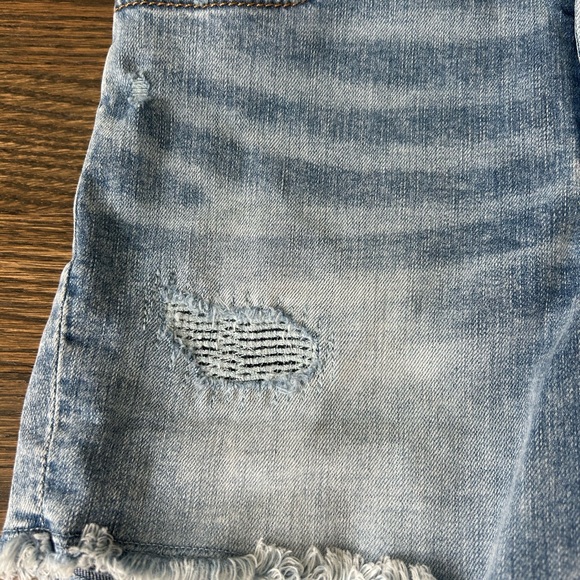 Denim Distressed Girls Shorts - Picture 2 of 4